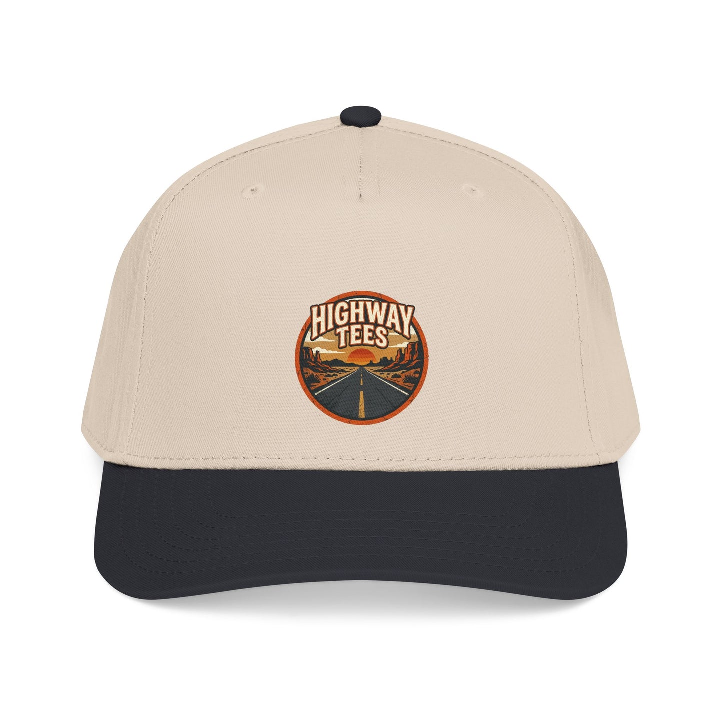 Vintage Road Patch Baseball Cap, product view