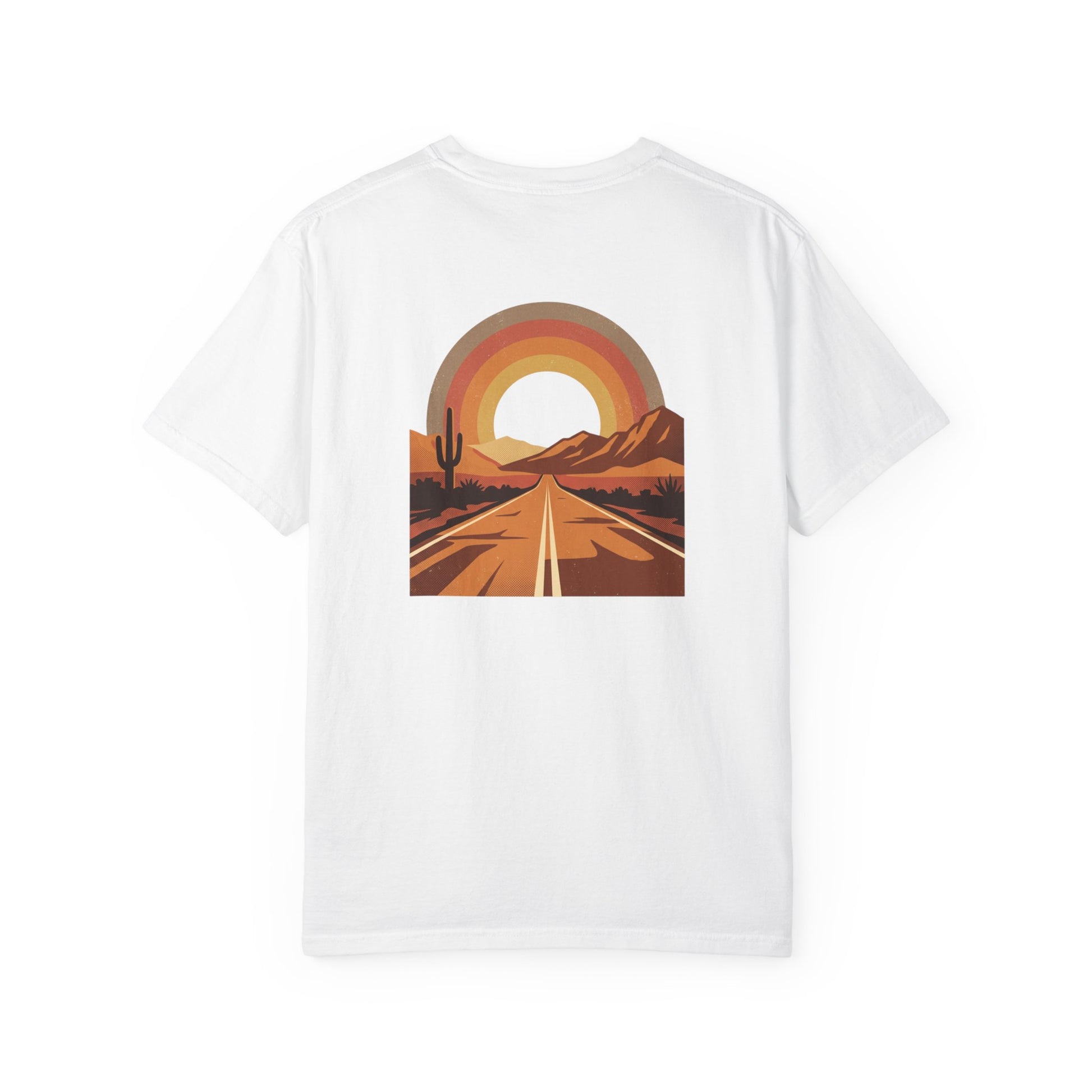 Vintage Sunset Highway T-Shirt front, sunset highway graphic tee