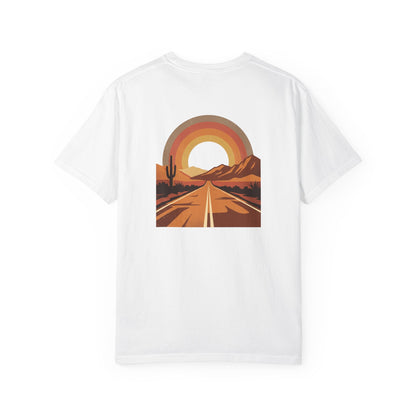 Vintage Sunset Highway T-Shirt front, sunset highway graphic tee