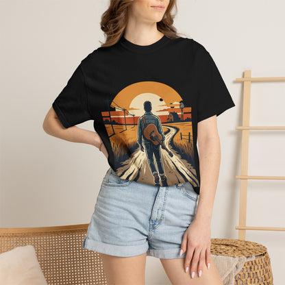 Vintage Highway Route Sign Garment-Dyed Tee