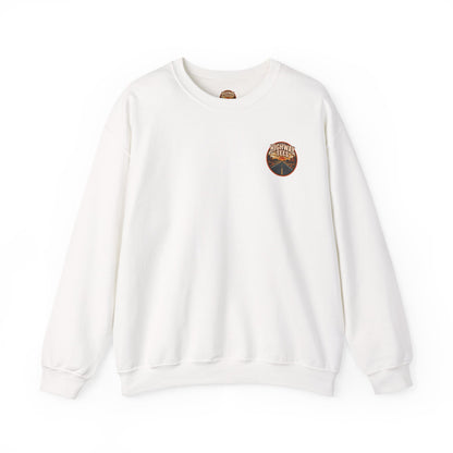 Midnight Motel Vacancy Crewneck Sweatshirt in White