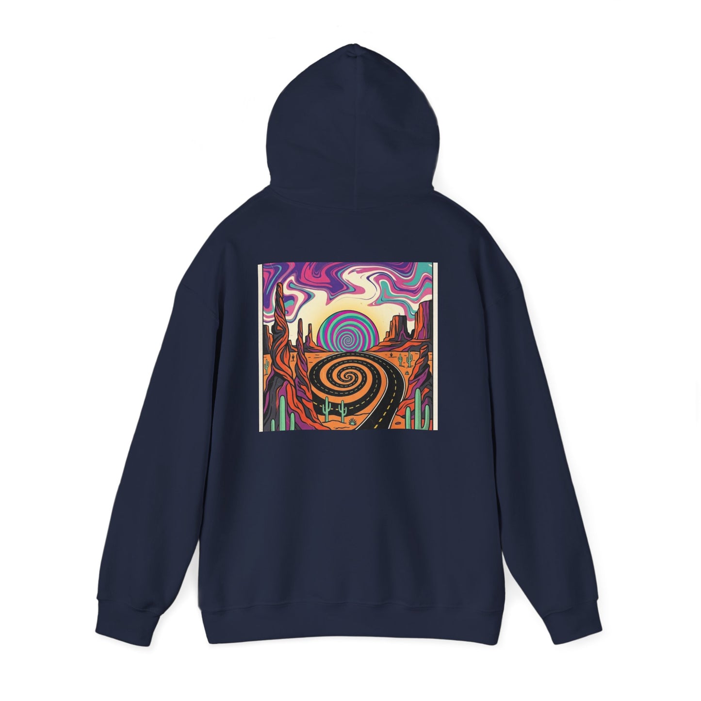 Psychedelic Desert Spiral Hoodie, product view
