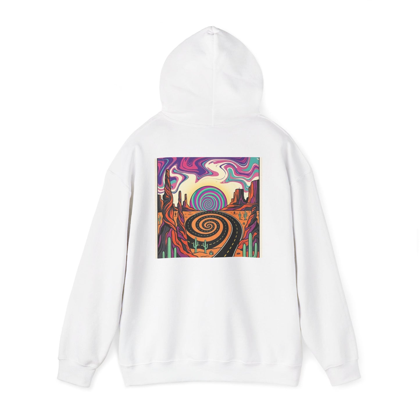 Psychedelic Desert Spiral Hoodie, product view