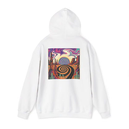 Psychedelic Desert Spiral Hoodie, product view