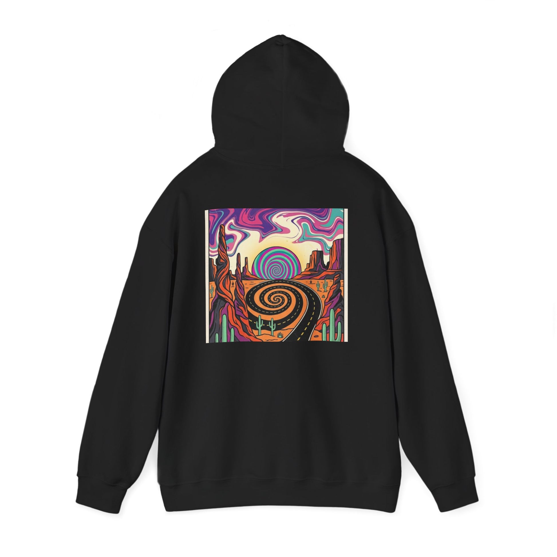 Psychedelic Desert Spiral Hoodie, product view