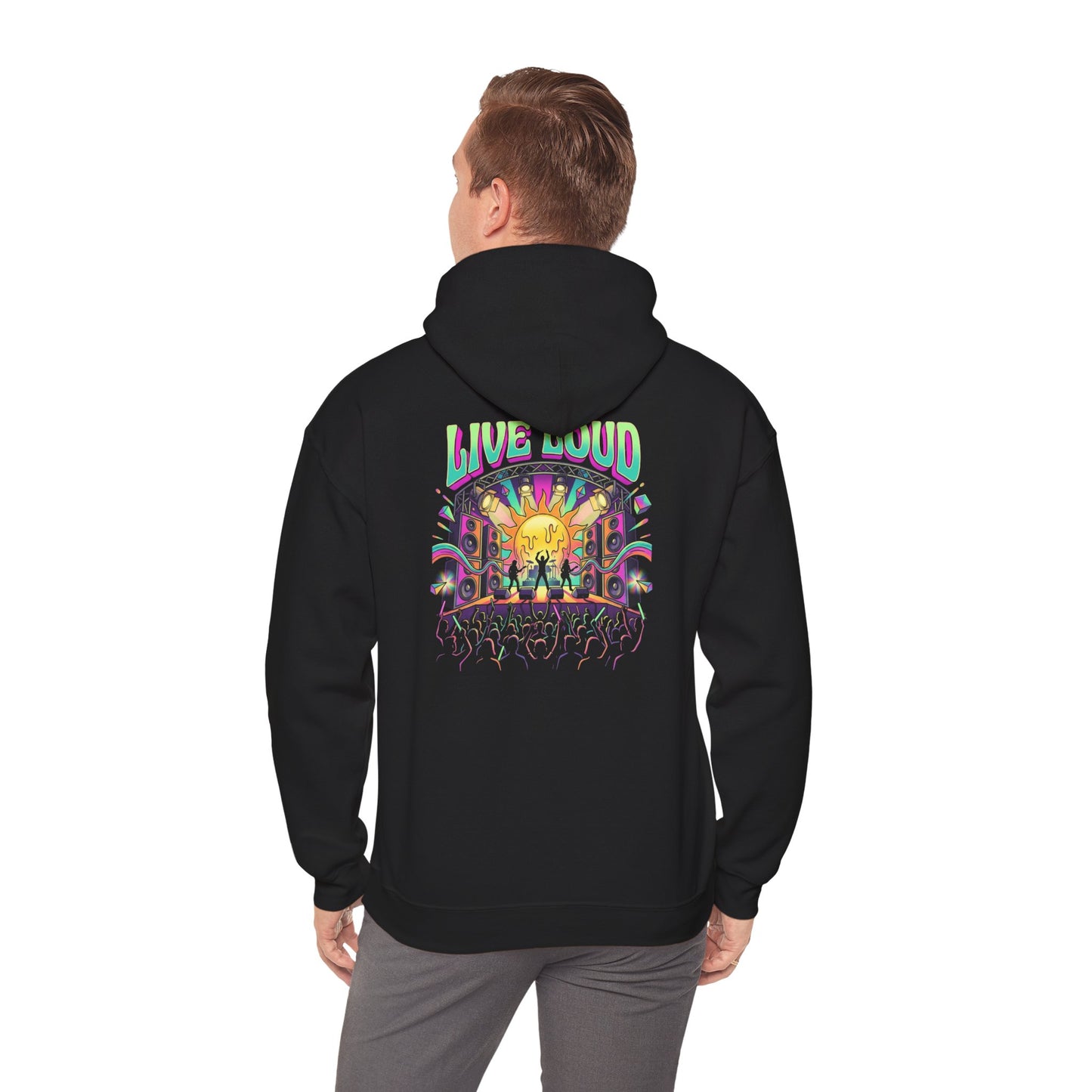 Live Loud Concert Stage Hoodie