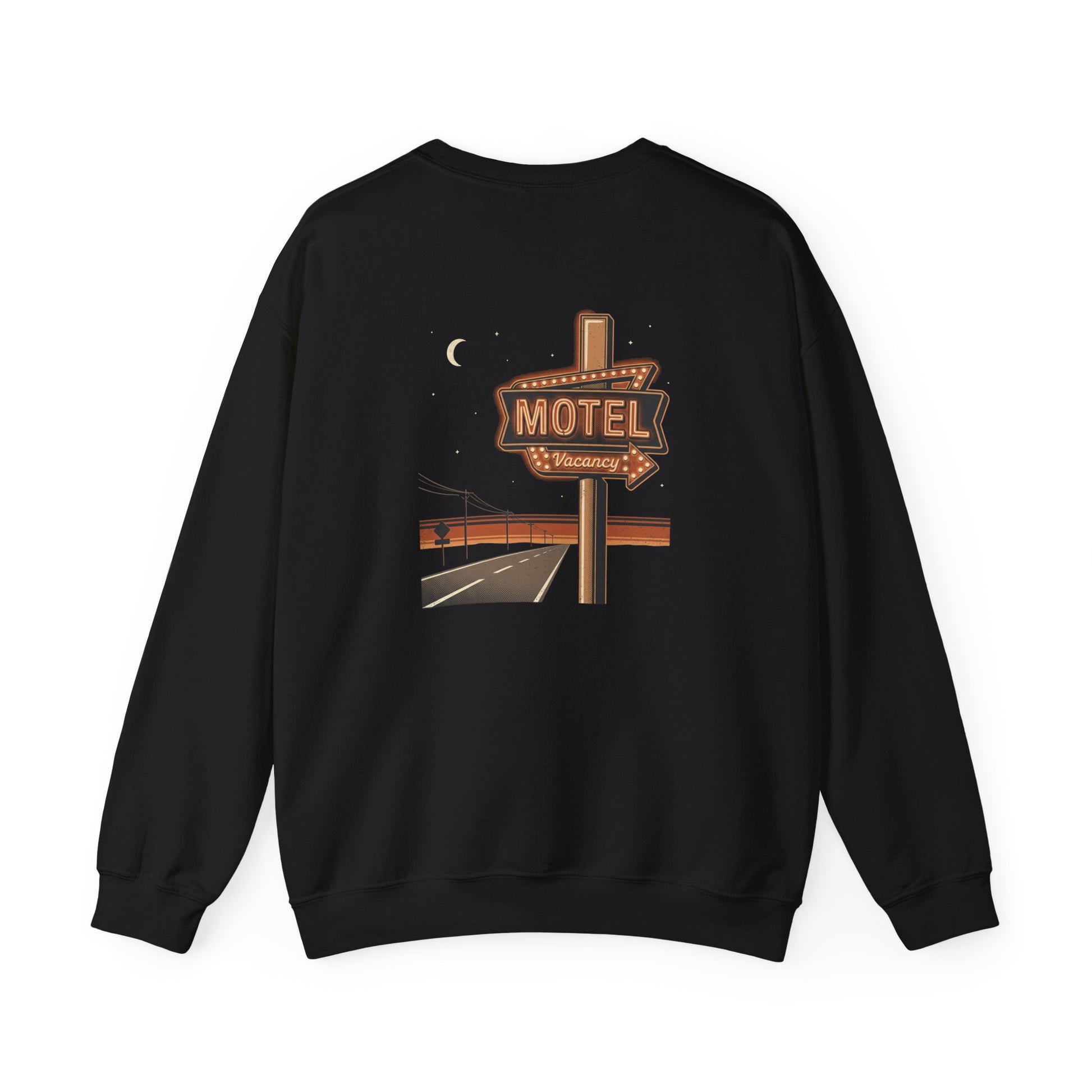Midnight Motel Vacancy Crewneck Sweatshirt, product view