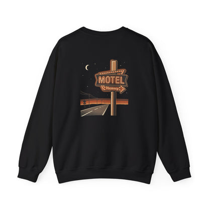 Midnight Motel Vacancy Crewneck Sweatshirt, product view