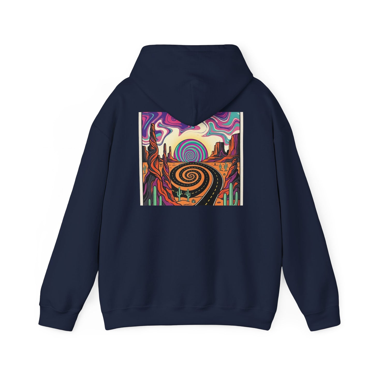 Psychedelic Desert Spiral Hoodie, product view
