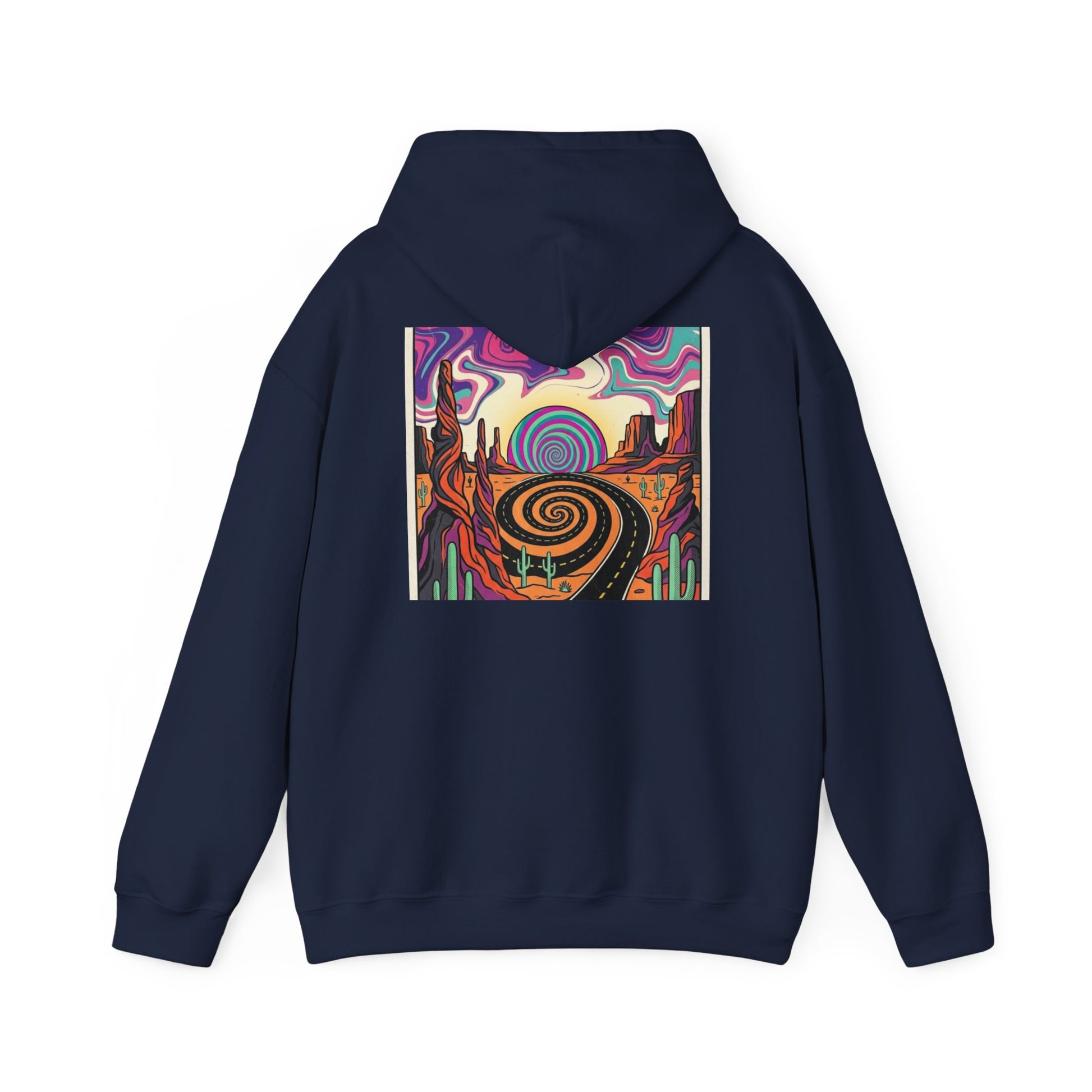 Psychedelic Desert Spiral Hoodie, product view
