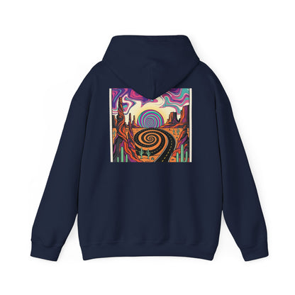 Psychedelic Desert Spiral Hoodie, product view