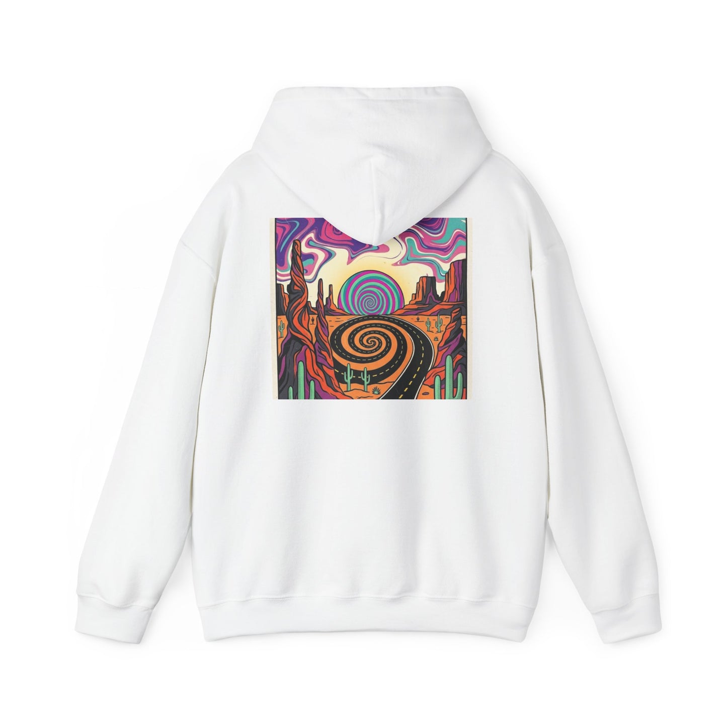 Psychedelic Desert Spiral Hoodie, product view