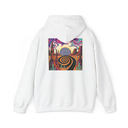 Psychedelic Desert Spiral Hoodie, product view